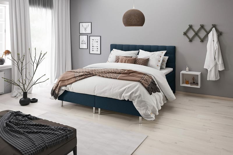 Box Bed Suset 80x200 - Mörkblå - Möbler - Säng - Säng med förvaring