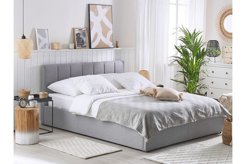 Dreuxa Förvaringssäng 180x200 cm - Ljusgrå - Möbler - Säng - Säng med förvaring