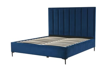 Dubbelsäng med förvaring 160x200 cm SEZANNE - Blå - Möbler - Säng - Säng med förvaring - Dubbelsäng med förvaring