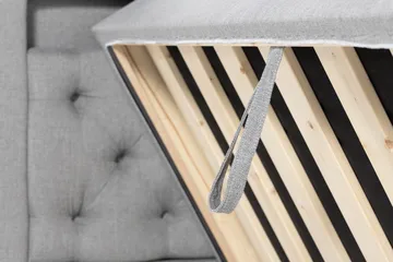 Förvaringssäng Alessia med LED-belysning 160x200 - Grå - Möbler - Säng - Säng med förvaring