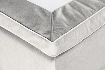 Förvaringssäng Alessia med LED-belysning 160x200 - Ljusgrå - Möbler - Säng - Säng med förvaring