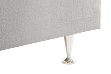 Förvaringssäng Alessia med LED-belysning 160x200 - Ljusgrå - Möbler - Säng - Säng med förvaring