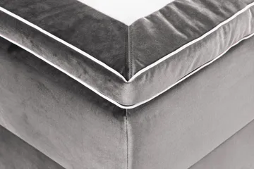 Förvaringssäng Alessia med LED-belysning 160x200 - Mörkgrå - Möbler - Säng - Säng med förvaring