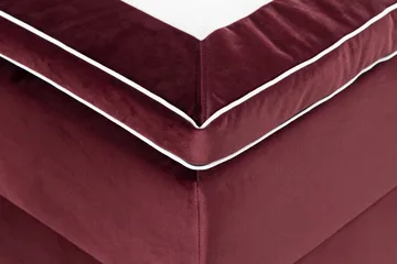 Förvaringssäng Alessia med LED-belysning 180x200 - Röd - Möbler - Säng - Säng med förvaring