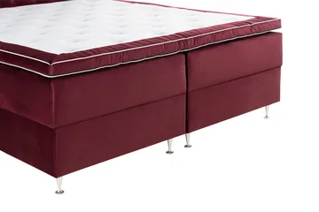 Förvaringssäng Alessia med LED-belysning 180x200 - Röd - Möbler - Säng - Säng med förvaring