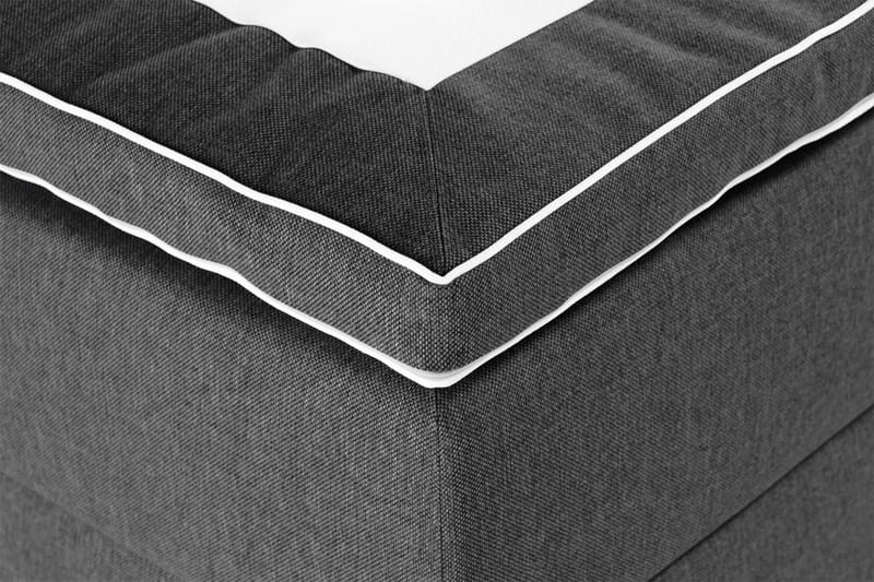 Förvaringssäng Alessia med LED-belysning 180x200 - Svart - Möbler - Säng - Säng med förvaring