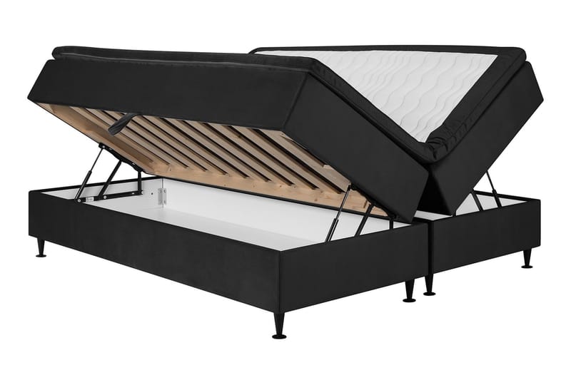 Förvaringssäng Chilla Pluss  160x200 cm - Mörkgrå - Dubbelsäng med förvaring - Säng med förvaring