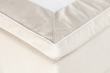 Förvaringssäng Monopoli med LED-belysning 180x200 - Beige - Möbler - Säng - Säng med förvaring - Dubbelsäng med förvaring
