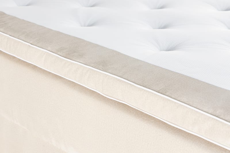 Förvaringssäng Monopoli med LED-belysning 180x200 - Beige - Möbler - Säng - Säng med förvaring - Dubbelsäng med förvaring