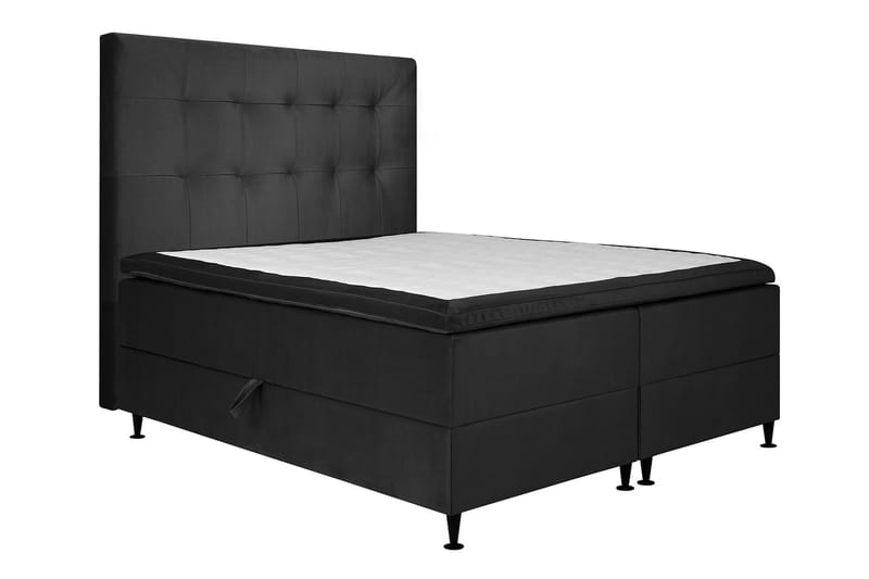Sängpaket Chilla Pluss Förvaringssäng160x200 cm - Mörkgrå - Dubbelsäng med förvaring - Säng med förvaring