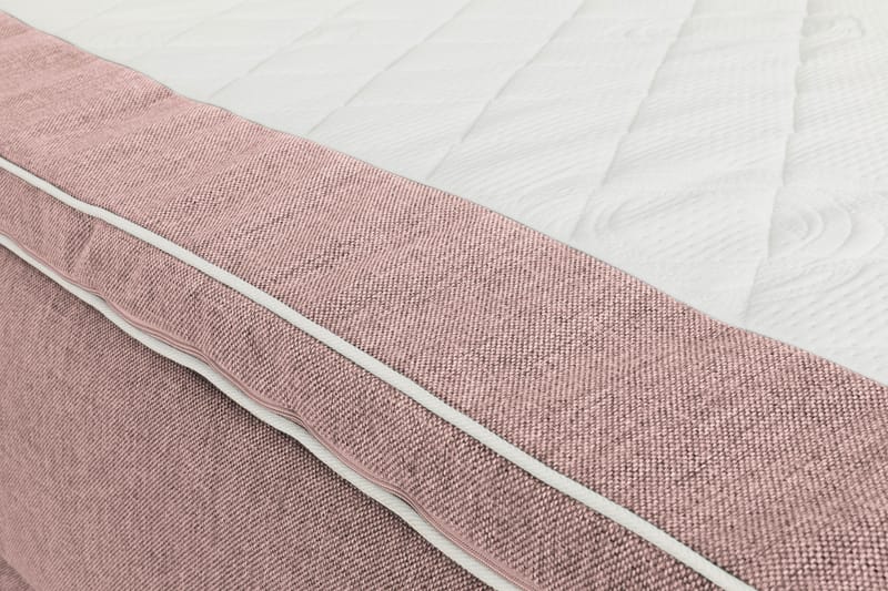 Sängpaket Suset Box Bed 120x200 - Rosa - Dubbelsäng med förvaring - Säng med förvaring