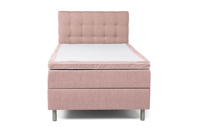 Sängpaket Suset Box Bed 120x200 - Rosa - Dubbelsäng med förvaring - Säng med förvaring