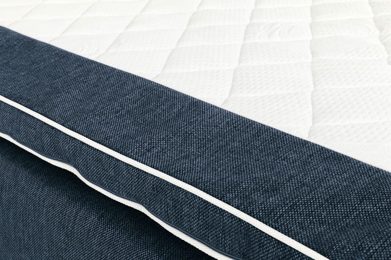 Sängpaket Suset Box Bed 140x200 - Mörkblå - Dubbelsäng med förvaring - Säng med förvaring