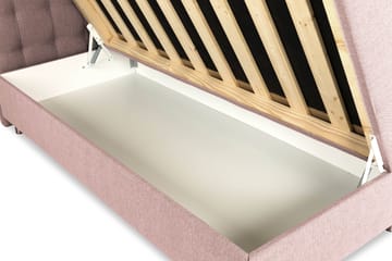Sängpaket Suset Box Bed 140x200 - Rosa - Möbler - Säng - Säng med förvaring - Dubbelsäng med förvaring