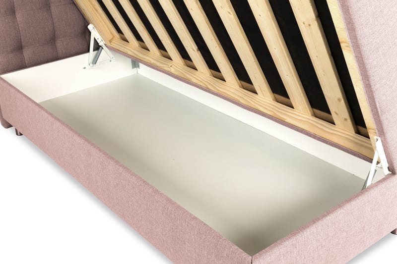 Sängpaket Suset Box Bed 140x200 - Rosa - Möbler - Säng - Säng med förvaring - Dubbelsäng med förvaring