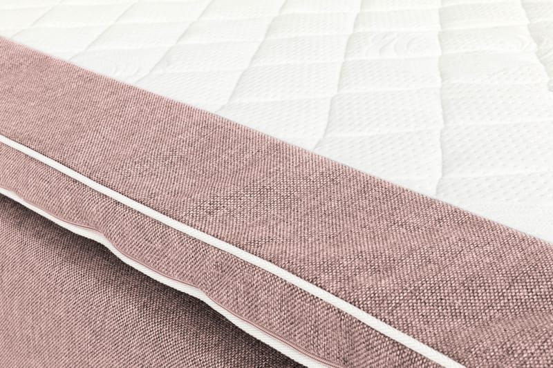 Sängpaket Suset Box Bed 140x200 - Rosa - Dubbelsäng med förvaring - Säng med förvaring