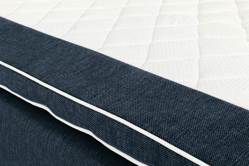 Sängpaket Suset Box Bed 160x200 - Mörkblå - Dubbelsäng med förvaring - Säng med förvaring