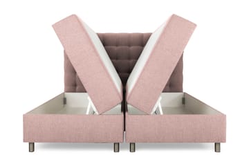 Sängpaket Suset Box Bed 160x200 - Rosa - Möbler - Säng - Säng med förvaring - Dubbelsäng med förvaring
