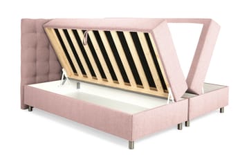 Sängpaket Suset Box Bed 160x200 - Rosa - Möbler - Säng - Säng med förvaring - Dubbelsäng med förvaring