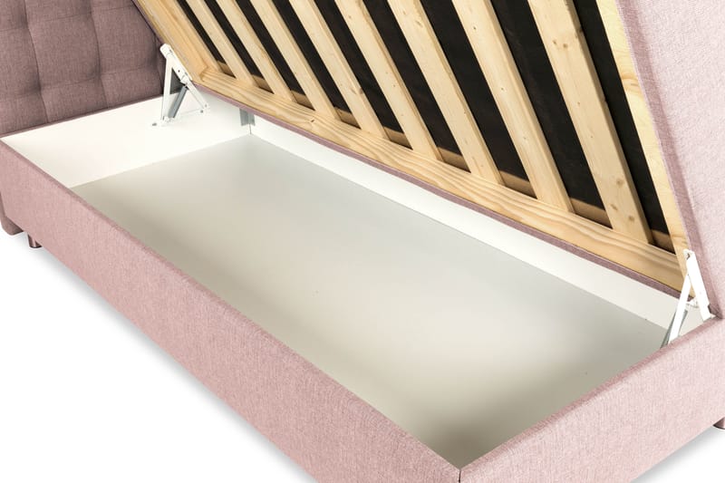 Sängpaket Suset Box Bed 160x200 - Rosa - Möbler - Säng - Säng med förvaring - Dubbelsäng med förvaring