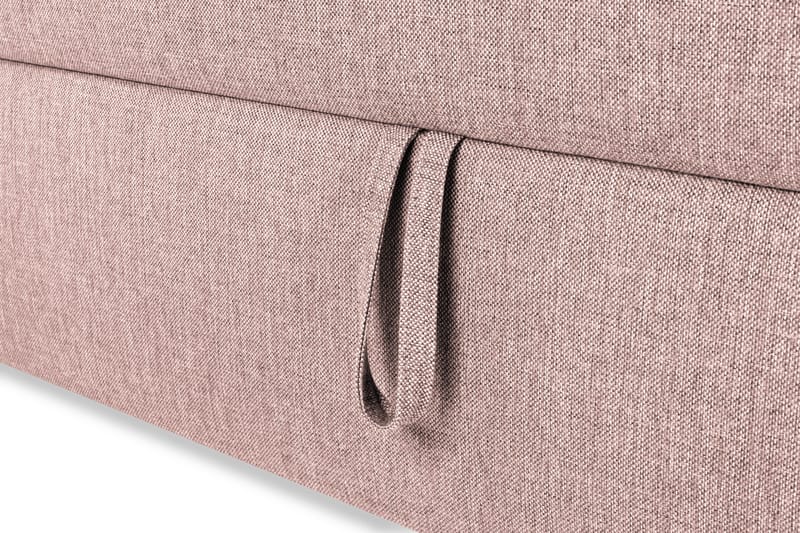 Sängpaket Suset Box Bed 180x200 - Rosa - Dubbelsäng med förvaring - Säng med förvaring