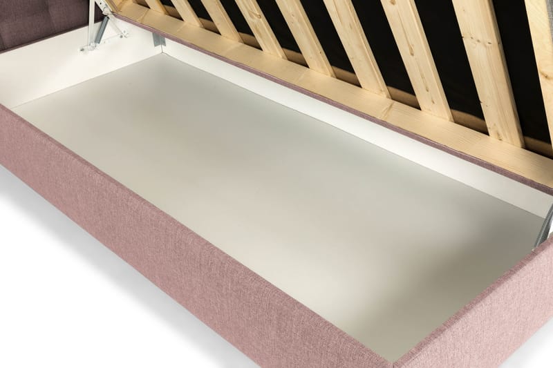 Sängpaket Suset Box Bed 90x200 - Rosa - Möbler - Säng - Säng med förvaring - Dubbelsäng med förvaring