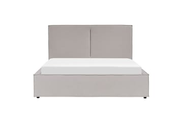 Dubbelsäng Moissac med lamellram Grå-Svart, 160x200 cm - Grå-Svart, 160x200 cm - Möbler - Säng - Säng med förvaring