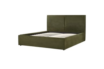 Dubbelsäng Moissac med lamellram Grön-Svart, 160x200 cm - Grön-Svart, 160x200 cm - Möbler - Säng - Säng med förvaring