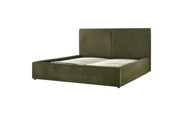 Dubbelsäng Moissac med lamellram Grön-Svart, 180x200 cm - Grön-Svart, 180x200 cm - Möbler - Säng - Säng med förvaring