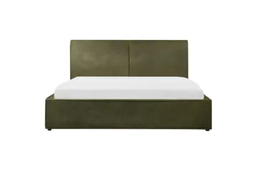 Dubbelsäng Moissac med lamellram Grön-Svart, 180x200 cm - Grön-Svart, 180x200 cm - Möbler - Säng - Säng med förvaring