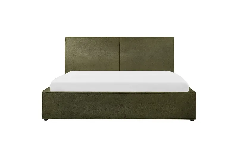Dubbelsäng Moissac med lamellram Grön-Svart, 180x200 cm - Grön-Svart, 180x200 cm - Möbler - Säng - Säng med förvaring