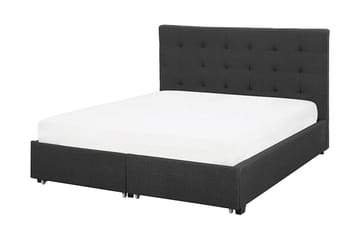 Dubbelsäng Mooneyrow med Förvaring 140x200 - Grå - Möbler - Säng - Säng med förvaring