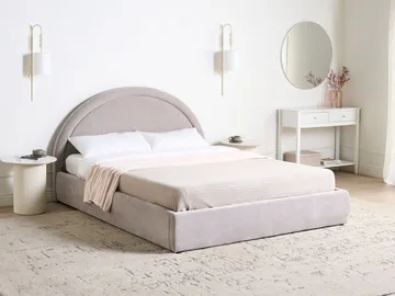 Dubbelsäng Mouzon 160x200 cm - Taupe - Möbler - Säng - Säng med förvaring