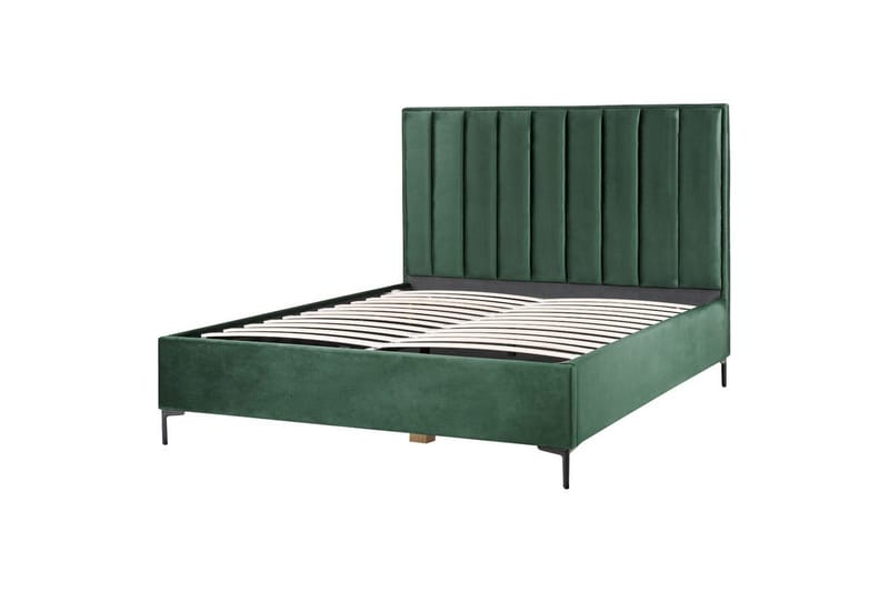 Dubbelsäng Sezanne med förvaring Grön-Svart, 180x200 cm - Grön-Svart, 180x200 cm - Möbler - Säng - Säng med förvaring