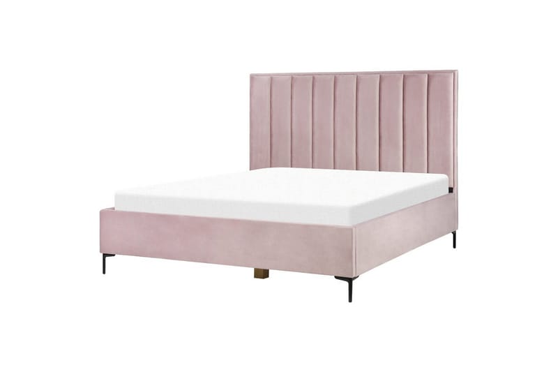 Dubbelsäng Sezanne med förvaring Rosa-Svart, 180x200 cm - Rosa-Svart, 180x200 cm - Möbler - Säng - Säng med förvaring