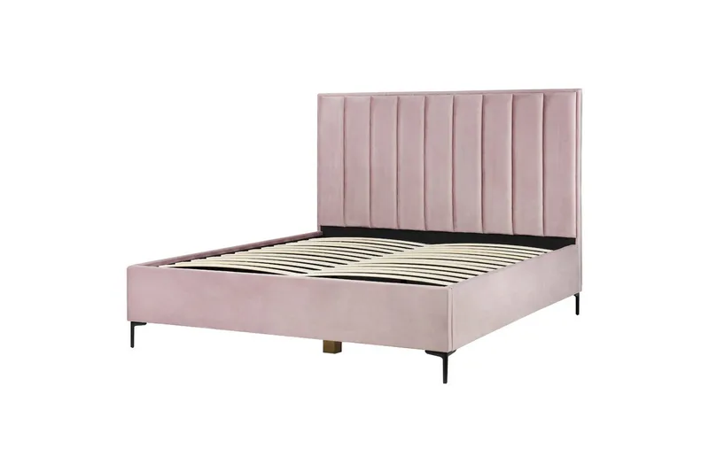 Dubbelsäng Sezanne med förvaring Rosa-Svart, 180x200 cm - Rosa-Svart, 180x200 cm - Möbler - Säng - Säng med förvaring