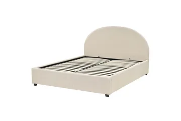 Dubbelsäng Vaucluse med förvaring Beige, 160x200 cm, Polyester - Beige, 160x200 cm, Polyester - Möbler - Säng - Säng med förvaring