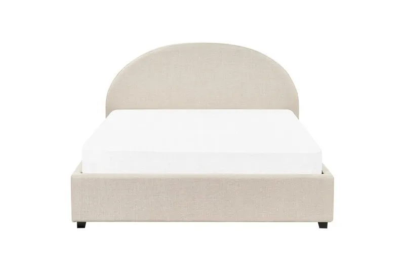 Dubbelsäng Vaucluse med förvaring Beige, 160x200 cm, Polyester - Beige, 160x200 cm, Polyester - Möbler - Säng - Säng med förvaring