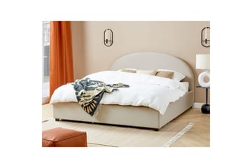 Dubbelsäng Vaucluse med förvaring Beige, 180x200 cm, Polyester - Beige, 180x200 cm, Polyester - Möbler - Säng - Säng med förvaring