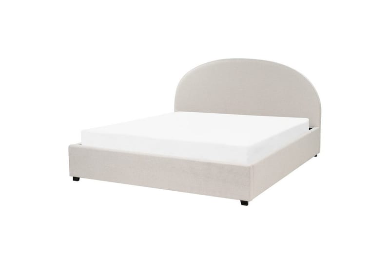 Dubbelsäng Vaucluse med förvaring Beige, 180x200 cm, Polyester - Beige, 180x200 cm, Polyester - Möbler - Säng - Säng med förvaring