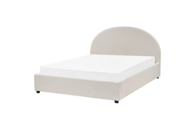 Dubbelsäng Vaucluse med förvaring Ljusbeige, 160x200 cm, Polyester - Ljusbeige, 160x200 cm, Polyester - Möbler - Säng - Säng med förvaring