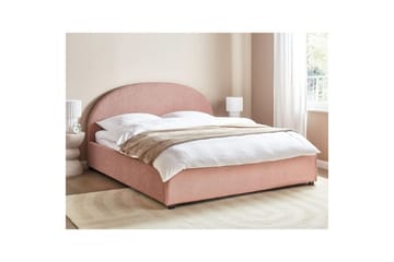 Dubbelsäng Vaucluse med förvaring Rosa, 180x200 cm, Bouclé - Rosa, 180x200 cm, Bouclé - Möbler - Säng - Säng med förvaring