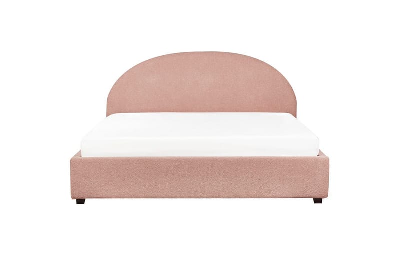 Dubbelsäng Vaucluse med förvaring Rosa, 180x200 cm, Bouclé - Rosa, 180x200 cm, Bouclé - Möbler - Säng - Säng med förvaring