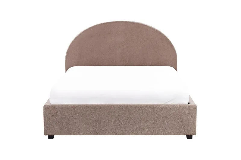 Dubbelsäng Vaucluse med förvaring Taupe, 140x200 cm, Bouclé - Taupe, 140x200 cm, Bouclé - Möbler - Säng - Säng med förvaring
