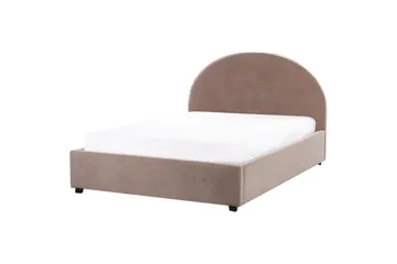 Dubbelsäng Vaucluse med förvaring Taupe, 140x200 cm, Bouclé - Taupe, 140x200 cm, Bouclé - Möbler - Säng - Säng med förvaring