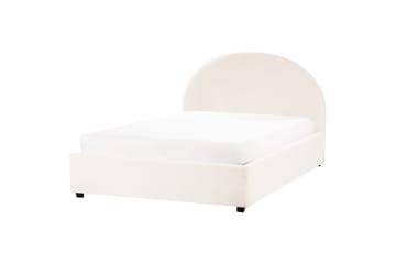 Dubbelsäng Vaucluse med förvaring Vit, 140x200 cm, Bouclé - Vit, 140x200 cm, Bouclé - Möbler - Säng - Säng med förvaring