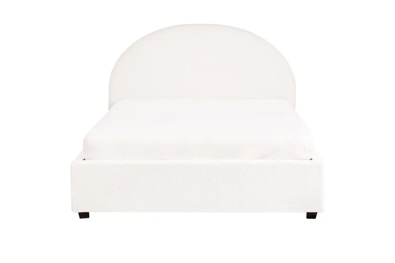 Dubbelsäng Vaucluse med förvaring Vit, 140x200 cm, Bouclé - Vit, 140x200 cm, Bouclé - Möbler - Säng - Säng med förvaring