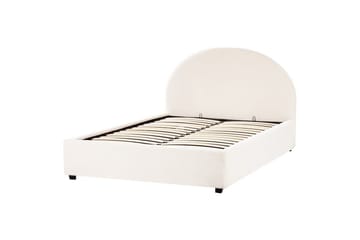 Dubbelsäng Vaucluse med förvaring Vit, 140x200 cm, Bouclé - Vit, 140x200 cm, Bouclé - Möbler - Säng - Säng med förvaring