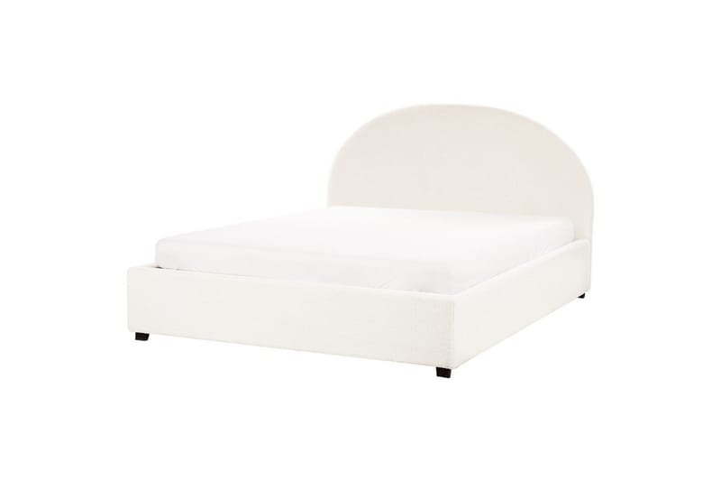 Dubbelsäng Vaucluse med förvaring Vit, 160x200 cm, Bouclé - Vit, 160x200 cm, Bouclé - Möbler - Säng - Säng med förvaring