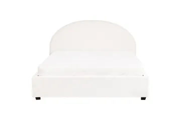 Dubbelsäng Vaucluse med förvaring Vit, 160x200 cm, Bouclé - Vit, 160x200 cm, Bouclé - Möbler - Säng - Säng med förvaring